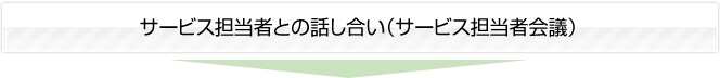 サービス担当者との話し合い（サービス担当者会議）